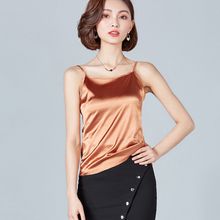 Korean Fashion Silk Women Camis Satin Sleeveless Sexy Tops Spaghetti Strap Top Black Women Tank Tops Plus Size XXL White Shirt 2024 - buy cheap