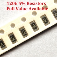 300 шт./лот SMD чиповый резистор 1206 91K/100K/110K/120K/130K/Ohm 5% сопротивление 91/100/110/120/130/K резисторы бесплатная доставка 2024 - купить недорого