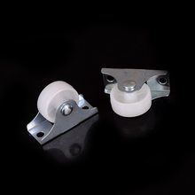 White 2 Pcs Plastic Furniture Replacement Caster Wheel Universal Swivel Casters Roller Wheel For Platform Trolley Chair 2024 - buy cheap