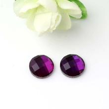 Venta directa de fábrica, novedad de 2018 Diamantes de imitación redondos de cristal para decoración de ropa, joyería artesanal, color violeta 2024 - compra barato