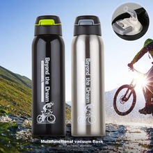 Botella de agua para bicicleta de montaña, vaso de vacío de 500ml, para deportes al aire libre, portátil, de acero inoxidable 2024 - compra barato