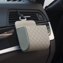 Car vent storage box PU leather hanging bracket bag auto parts for Mercedes-Benz A B C E S G M ML GLK  CL CLK CLS E GL R SL SLK 2024 - buy cheap