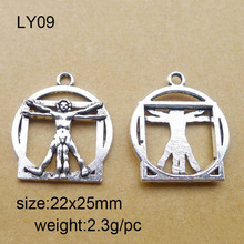 25pcs/lot Alloy Antique Silver 22x25mm Freedom Person Charm Pendant Fit Bracelet Necklace DIY Metal Jewelry Making 2024 - buy cheap