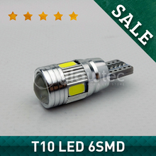 Lâmpada canbus t10 6smd, lâmpada led de alta potência 194 w5w, sem erro de liberação, luz branca, 1 peça 2024 - compre barato