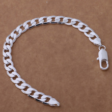 Посеребренный модный браслет со змеиным Покрытием Шириной 8 мм/браслет, ювелирные изделия, модные мужские и женские браслеты AB162 2024 - купить недорого