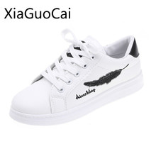 2019 Newest Spring Women Casual Shoes Leather Embroidery Female Casual Shoes Platform Shallow Women Casual Sneakers 2024 - buy cheap