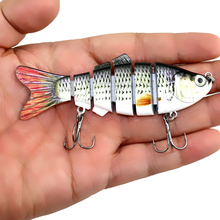 YOUGLE Fishing Lure 6 Segment Lifelike Trouts Swimbait Multi Jointed Artificial Bait Crankbait Hard Bait Tackle with Treble Hook 2024 - buy cheap