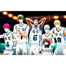 Decoração para casa 27x40cm, lona de silicone para decoração familiar, kuroko, sem cesta, equipe midorima, pôster, mural, espelho de banheiro, decalques 2024 - compre barato