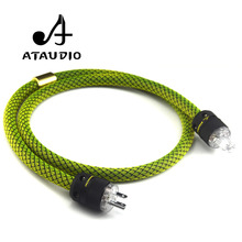ATAUDIO кабель питания Hi-Fi 6N высококачественный шнур питания из чистой меди с американской вилкой 1 м 2 м 2024 - купить недорого