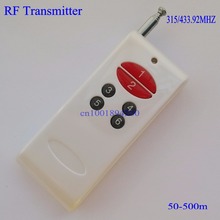 1000 м 6 кнопок RF беспроводной пульт дистанционного управления/Радио контроллер/передатчик контроллер для беспроводного переключателя фурнитура для приемника 315/433 2024 - купить недорого