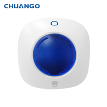 Беспроводная Стробоскопическая Предупреждение ительная сирена Chuango 315 МГц для безопасности дома, панели и датчики охранной сигнализации chuango 2024 - купить недорого