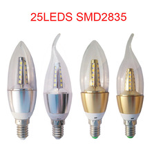 1 шт. Новогодняя E14 Светодиодная лампа в форме свечи, энергосберегающая лампа, светильник, светодиодная лампа, светодиодная лампа E14 220 в 7 Вт 9 Вт, светодиодная лампа 2024 - купить недорого