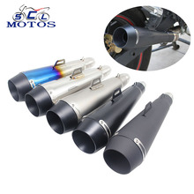 Sclmotos- 51MM Modified Motorcycle Scooter M4 Exhaust Pipe Most Motocross Dirt Bike Moto ATV NINJA TMAX CRF 230 CBR GSXR Slip on 2024 - buy cheap