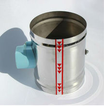 Válvula de aire de tubo de ventilación para HVAC, 125MM, tipo de sello de amortiguador de aire, 24VAC, tipo apretado, 5" 2024 - compra barato