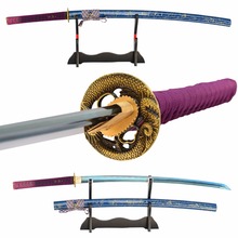 Brandon Swords Hand Forged Japanese Sword 1060 Carbon Steel Electroplated Blue Sharp Practice Sword Battle Ready Samurai Katana 2024 - buy cheap