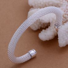 New  Silver plated Fashion Jewelry Simple Web bracelets&bangle,Wholesale SMTB040 2024 - buy cheap