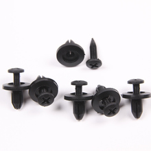 YAQUICKA 100Pcs 6MM Hole Auto Car Spoiler Wiper Cover Fender Push Type Rivets Clip Fastener 2024 - buy cheap