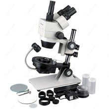 Jewel Gem Stereo Zoom Microscope--AmScope Supplies Cordless LED 3.5X-90X Jewel Gem Stereo Zoom Microscope 2024 - buy cheap