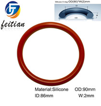 100piece/Size:90mm*86mm*2mm/Silicone o ring seal dichtung Red Gasket of motorcycle part/consumer product VMQ O-ring 2024 - buy cheap