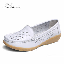 Hosteven Women Shoes Sneaker Loafers Flats Genuine Leather Moccasins Shoes Spring Autumn Female Casual Ladies Leather Footware 2024 - buy cheap