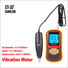 RZ измеритель вибрации GM63B Высокая компрессия ультразвуковое измерение вибрации Ручной цифровой Вибрационный Вибратор 2024 - купить недорого