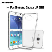 Для samsung J7 2016 корпус смартфона ультра тонкий мягкий ТПУ Силиконовый гель прозрачная задняя крышка для samsung Galaxy J7 2016 2024 - купить недорого