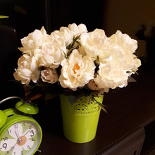 Ramo de Flores de seda Artificial de 28cm, miniramo de Flores de peonía europea para boda, decoración de fiesta en casa para novia, 1 unidad 2024 - compra barato
