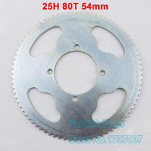Silver Rear Sprocket 25H 80T 54mm 80 Tooth For Pocket Dirt Bike ATV Quad Go Kart Buggy Scooter Minimoto Motorcycle 2024 - buy cheap