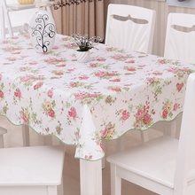 Toalha de mesa retangular redonda estampa floral, de pvc, estilo pastoral, impermeável, toalha de mesa 2024 - compre barato