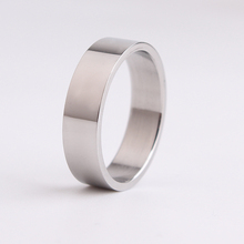 Толстая версия серебряного цвета гладкие 316L кольца из нержавеющей стали для мужчин оптом 2024 - купить недорого