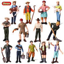 Oenux-modelo de figura de ação para crianças, brinquedos em miniatura, figuras de cães, pato, estatuetas, alimentador 2024 - compre barato