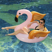 Rooxin Flamingo Pool Float Swimming Ring Inflatable Circle Rubber Ring for Beach Party Water Sport Pool Toys Women Photo Props 2024 - buy cheap