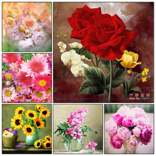 Diamond embroidery rose flower 5D diamond cross stitch full diamond sets unfinish decorative Diy Diamond painting sunflower 2024 - buy cheap