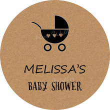 Personalized baby show label - Baby Car Sticker, Kraft stickers, Baby stickers, Celebration stickers, Gift Favors 2024 - buy cheap