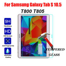 Premium 0.3mm Tempered Glass For Samsung Galaxy Tab S 10.5 SM-T800 T800 SM-T805 T805 10.5 inch Tablet Screen Protector Film 2024 - buy cheap