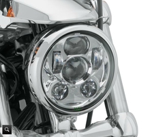 Accesorios Moto Motorcycle Headlight Chrome Black 5.75" Round LED headlight For Motorcycle Harley 5 3/4" Road Glide Dyna VRSCD 2024 - buy cheap