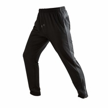 Calça de corrida masculina, calça elástica respirável para ginástica e treino fitness de poliéster 2024 - compre barato
