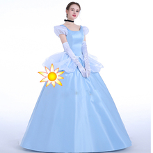 Estilo de moda cinderela princesa traje adulto cosplay para senhoras das senhoras festa feita sob encomenda 2024 - compre barato