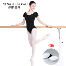 New Professional Long Sleeve Low Back Ballet Dance Leotard Adult Women Cotton Sexy Gymnastics/Ballet Dance Leotard Slim 2 Colors 2024 - buy cheap