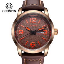 OCHSTIN-Reloj de pulsera deportivo de cuarzo para hombre, cronógrafo de lujo con correa de cuero, regalo, 2019 2024 - compra barato