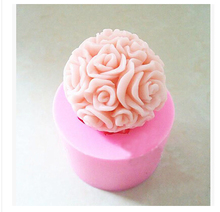 Rose   modelling silicon 3D soap mold Cake decoration mold Cake mold manual Handmade soap mold candle NO.:SO128 2024 - buy cheap