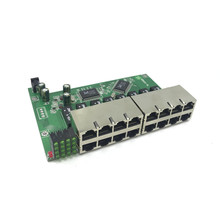 Módulo de interruptor Ethernet rápido de 16 puertos, adaptador de fuente de alimentación de 5v, placa base, OEM, 10/100mbps, RJ45 2024 - compra barato