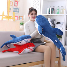 1pc 60/100cm Stuffed Plush Shark Toys Kids Children Toys Boys Cushion Girls Animal Reading Pillow for Birthday Gifts 2024 - buy cheap