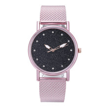 Fashion Luxury Inlay Diamond sky Starry Watch Dial Quartz Silicone Tape Ladies Watch silicone strap ladies watch 2019 reloj Q7 2024 - buy cheap