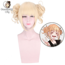 High quality Himiko Toga Cosplay Wig My Hero Academy Costume Play Wigs Halloween Light Blonde Anime Hair free shipping 2024 - buy cheap