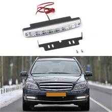 1PCS Universal 12V 8LED Car Daytime Running Light Fog Lamp Car Driving Light Super Bright White Light Durable Auxiliary Lamp 2024 - buy cheap