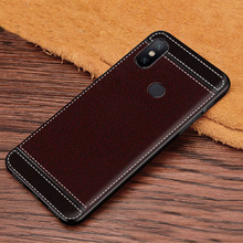 Funda de piel sintética para Xiaomi MI 8 SE, carcasa suave de TPU a prueba de caídas, color negro 2024 - compra barato