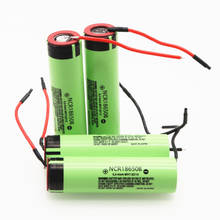 4 шт./лот Новый Оригинальный NCR18650B 3,7 v 3400mAh 18650 литиевая аккумуляторная батарея Сварочный Силикагель кабель DIY батареи 2024 - купить недорого