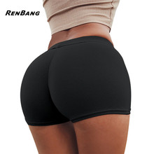 RENBANG Summer New Women Sexy Shorts Ladies Casual Cotton Shorts Fashion Solid Color Black Red White High Waist Shorts 2024 - buy cheap
