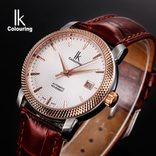 IK Mens Watches Top Brand Luxury Sapphire Crystal Automatic Mechanical Male Clock Auto Date 10ATM Leather Strap Wristwatch 2024 - buy cheap